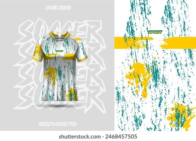 Sports jersey and background template design vector. Sports design for football, racing, background, gaming jersey. Vector design.