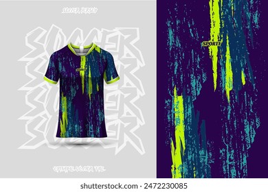 Sports jersey and background template design vector. Sports design for football, racing, background, gaming jersey. Vector design.