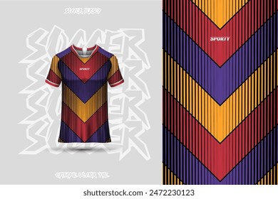 Sports jersey and background template design vector. Sports design for football, racing, background, gaming jersey. Vector design.