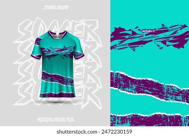 Sports jersey and background template design vector. Sports design for football, racing, background, gaming jersey. Vector design.