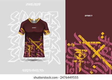 Sports jersey and background template design vector. Sports design for football, racing, background, gaming jersey. Vector design.