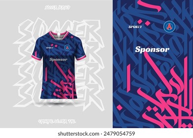 Sports jersey and background template design vector. Sports design for football, racing, background, gaming jersey. Vector design.