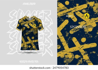 Sports jersey and background template design vector. Sports design for football, racing, background, gaming jersey. Vector design.