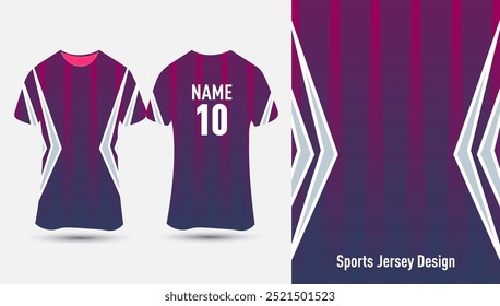 Sports jersey design Background for sublimation .Customizable Jersey template vector Illustration.