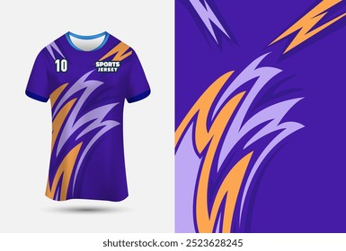 Sports jersey design Background for sublimation. Customizable Jersey design vector Illustration.