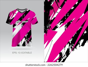 Sports jersey design grunge for team uniforms soccer jersey racing jersey