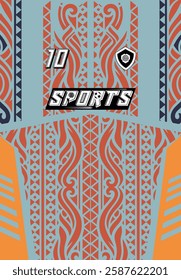 Sports Jersey Design Modern Athletic Wear Soccer Basketball Football Esports Abstract Geometric Minimalist Trendy Pattern Vibrant Colors