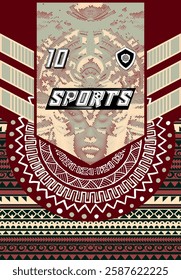 Sports Jersey Design Modern Athletic Wear Soccer Basketball Football Esports Abstract Geometric Minimalist Trendy Pattern Vibrant Colors