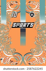 Sports Jersey Design Modern Athletic Wear Soccer Basketball Football Esports Abstract Geometric Minimalist Trendy Pattern Vibrant Colors