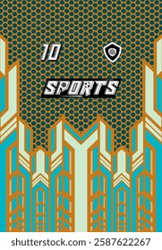 Sports Jersey Design Modern Athletic Wear Soccer Basketball Football Esports Abstract Geometric Minimalist Trendy Pattern Vibrant Colors