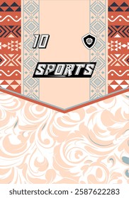 Sports Jersey Design Modern Athletic Wear Soccer Basketball Football Esports Abstract Geometric Minimalist Trendy Pattern Vibrant Colors