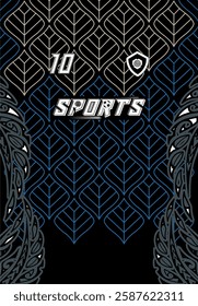 Sports Jersey Design Modern Athletic Wear Soccer Basketball Football Esports Abstract Geometric Minimalist Trendy Pattern Vibrant Colors