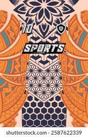 Sports Jersey Design Modern Athletic Wear Soccer Basketball Football Esports Abstract Geometric Minimalist Trendy Pattern Vibrant Colors