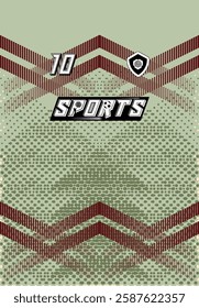 Sports Jersey Design Modern Athletic Wear Soccer Basketball Football Esports Abstract Geometric Minimalist Trendy Pattern Vibrant Colors