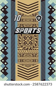 Sports Jersey Design Modern Athletic Wear Soccer Basketball Football Esports Abstract Geometric Minimalist Trendy Pattern Vibrant Colors