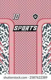 Sports Jersey Design Modern Athletic Wear Soccer Basketball Football Esports Abstract Geometric Minimalist Trendy Pattern Vibrant Colors