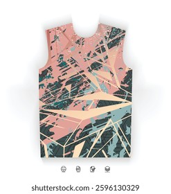Sports Jersey Design Modern Athletic Wear Soccer Basketball Football Esports Abstract Geometric Minimalist Trendy Pattern Vibrant Colors