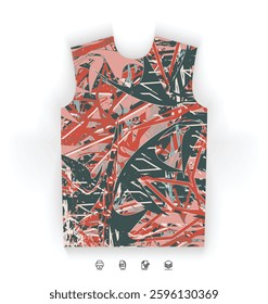 Sports Jersey Design Modern Athletic Wear Soccer Basketball Football Esports Abstract Geometric Minimalist Trendy Pattern Vibrant Colors