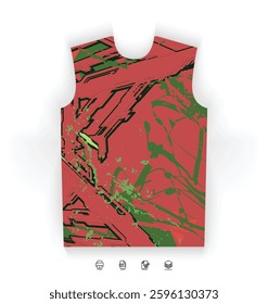 Sports Jersey Design Modern Athletic Wear Soccer Basketball Football Esports Abstract Geometric Minimalist Trendy Pattern Vibrant Colors