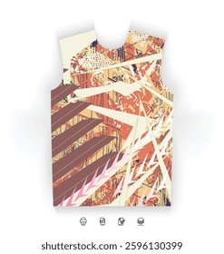 Sports Jersey Design Modern Athletic Wear Soccer Basketball Football Esports Abstract Geometric Minimalist Trendy Pattern Vibrant Colors