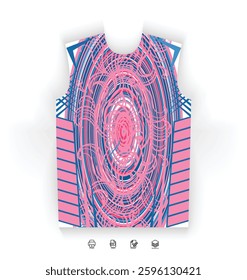 Sports Jersey Design Modern Athletic Wear Soccer Basketball Football Esports Abstract Geometric Minimalist Trendy Pattern Vibrant Colors