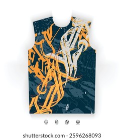 Sports Jersey Design Modern Athletic Wear Soccer Basketball Football Esports Abstract Geometric Minimalist Trendy Pattern Vibrant Colors