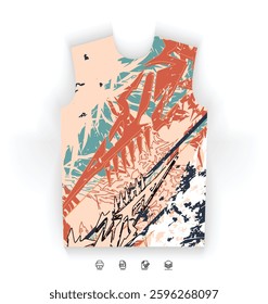 Sports Jersey Design Modern Athletic Wear Soccer Basketball Football Esports Abstract Geometric Minimalist Trendy Pattern Vibrant Colors