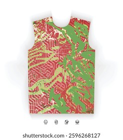 Sports Jersey Design Modern Athletic Wear Soccer Basketball Football Esports Abstract Geometric Minimalist Trendy Pattern Vibrant Colors