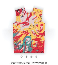 Sports Jersey Design Modern Athletic Wear Soccer Basketball Football Esports Abstract Geometric Minimalist Trendy Pattern Vibrant Colors