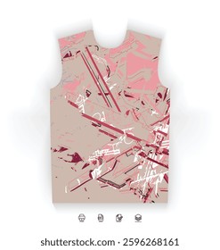 Sports Jersey Design Modern Athletic Wear Soccer Basketball Football Esports Abstract Geometric Minimalist Trendy Pattern Vibrant Colors