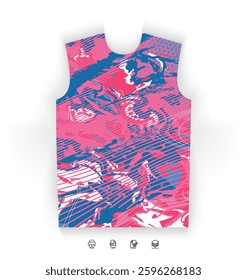 Sports Jersey Design Modern Athletic Wear Soccer Basketball Football Esports Abstract Geometric Minimalist Trendy Pattern Vibrant Colors