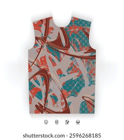 Sports Jersey Design Modern Athletic Wear Soccer Basketball Football Esports Abstract Geometric Minimalist Trendy Pattern Vibrant Colors