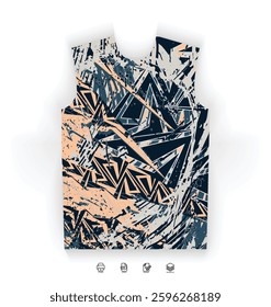 Sports Jersey Design Modern Athletic Wear Soccer Basketball Football Esports Abstract Geometric Minimalist Trendy Pattern Vibrant Colors