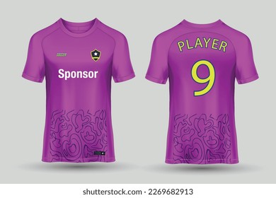 Sports jersey design for sublimation