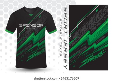 Sports jersey design sublimation green gray color abstract lightning thunder background pattern sporty football tennis soccer basketball gamer