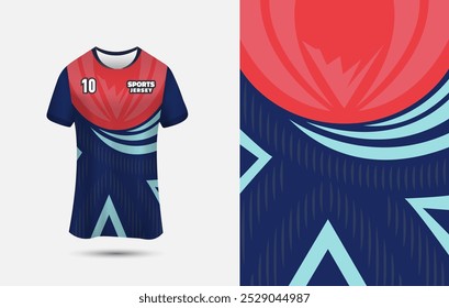 Design de camisa de esportes para sublimação Impressão. Design de Jersey personalizado Fundo para futebol, basquete, voleibol, etc.