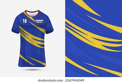 Sports jersey design for sublimation Printing. Customizable Jersey Design Background for Sublimation.