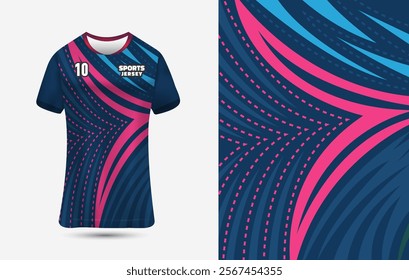 Sports jersey design for sublimation Printing. Customizable Jersey Design Background for Sublimation.