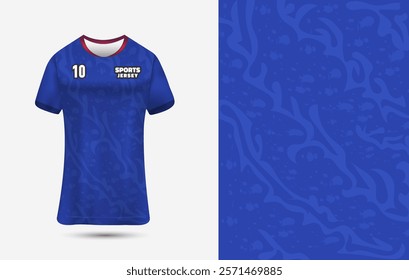 Sports jersey design for sublimation Printing. Customizable Jersey Design Background for Sublimation.