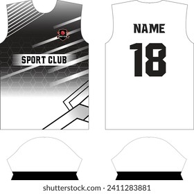 Sports Jersey Design. Sublimation Jersey Design. Sport T-shirts. EPS10