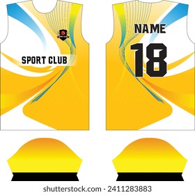 Sports Jersey Design. Sublimation Jersey Design. Sport T-shirts. EPS10