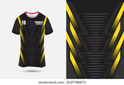 Modelo de design de camisa de esportes para Futebol, Futebol, Corrida e Corrida. Fundo de Jersey personalizável para impressão de sublimação.