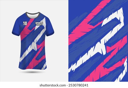 Sports jersey design template for Football, Soccer, Running, and Racing. Customizable Jersey Design Background for Sublimation Printing.