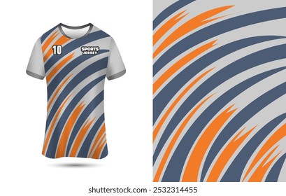Sports jersey design template for Football, Soccer, Running, and Racing. Customizable Jersey Background for Sublimation Printing.