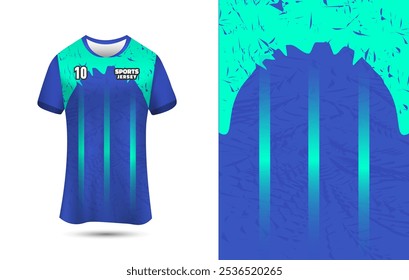 Sports jersey design template for Football, Soccer, Running, and Racing. Customizable Jersey Background for Sublimation Printing