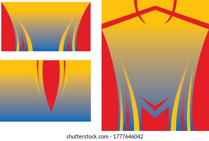 Sports Jersey Design Template sublimation printed shirt using for cricket soccer and other sports games