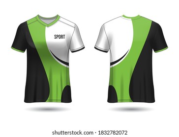 Sports Jersey Design Template Team Uniforms Stock Vector (Royalty Free ...