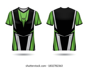 Sports Jersey Design Template for Team Uniforms Vector