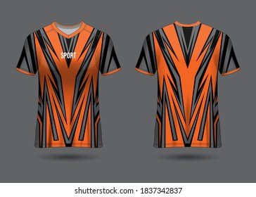 Sports Jersey Design Template for Team Uniforms Vector