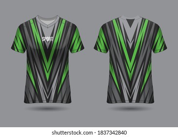 Sports Jersey Design Template for Team Uniforms Vector